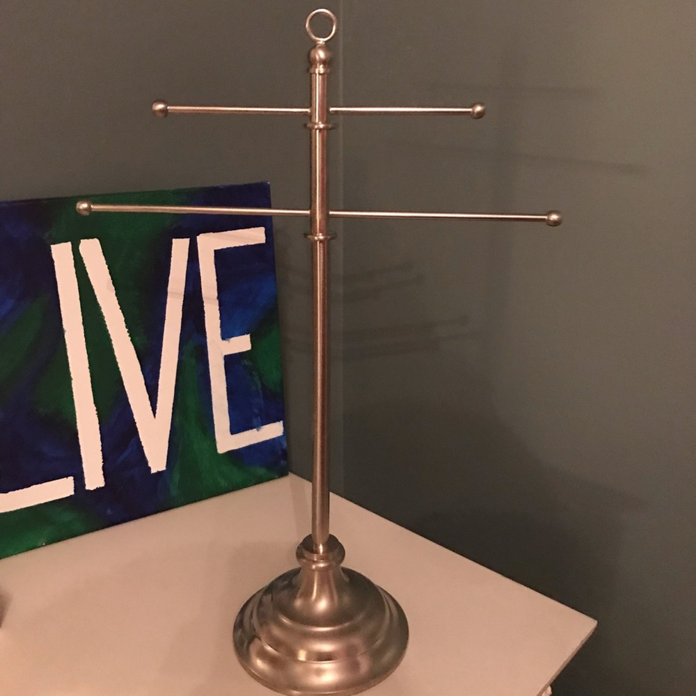 Pottery Barn Vintage Metal Jewelry Stand